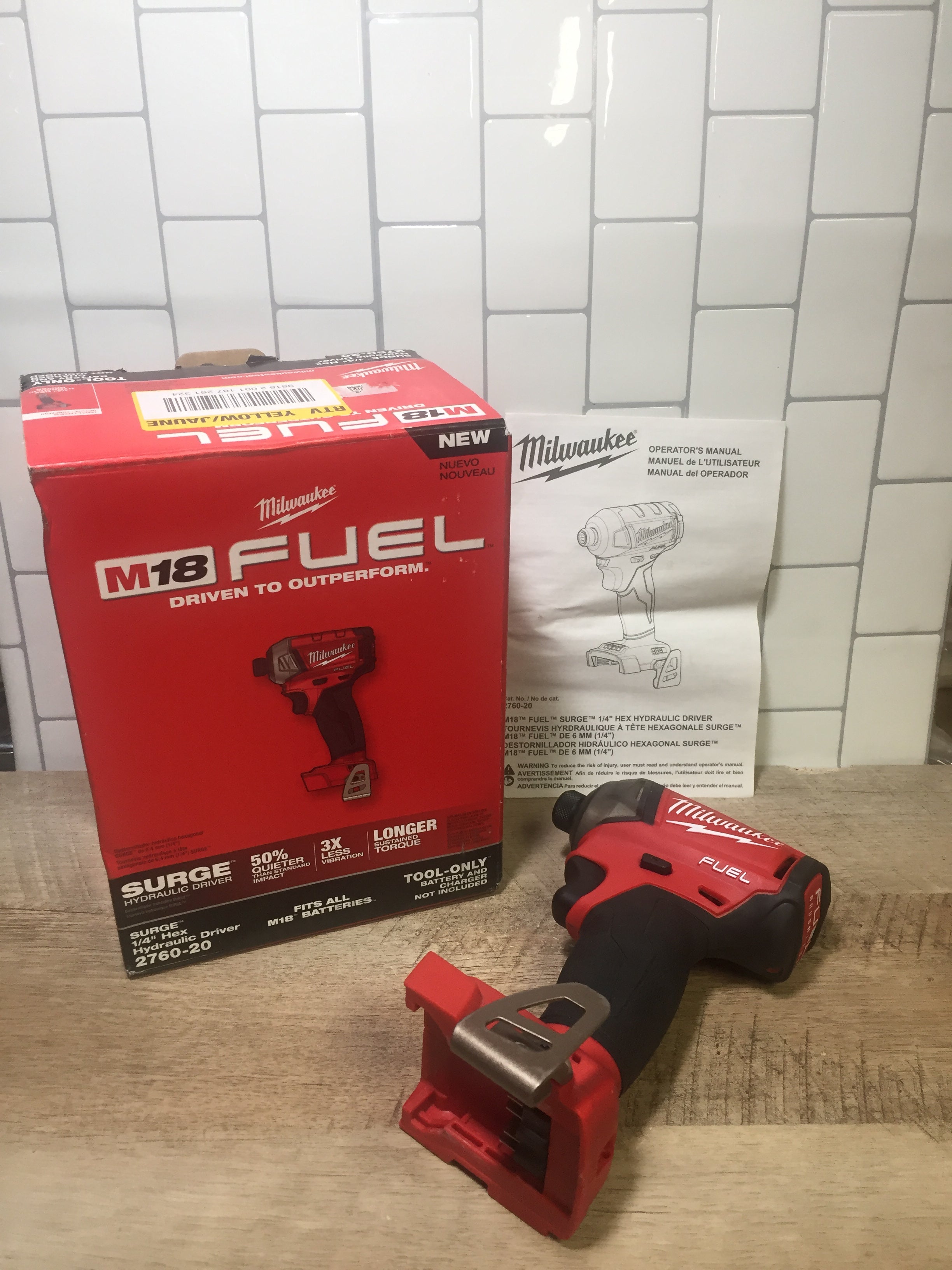 MILWAUKEE'S ELEC TOOL 2760-20 M18 Fuel Hex Hydraulic Driver, 1/4" TOOL ONLY (7016620064951)